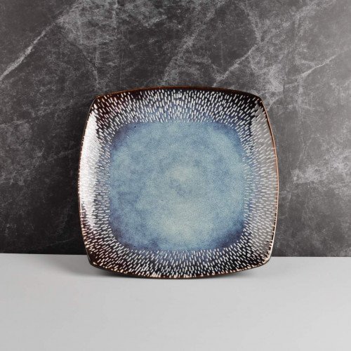Darkblue Morsel Square Dinner Plate 10.5"