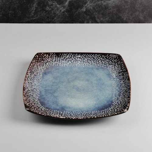Darkblue Morsel Square Dinner Plate 10.5" 3