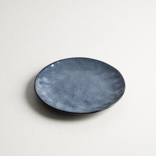Polished Blue Salad Plate 8" 3