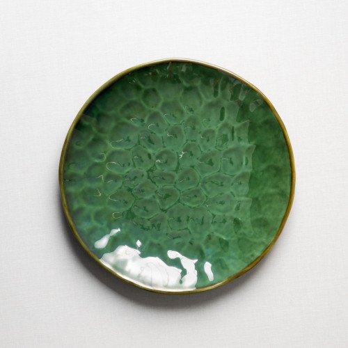 Polished Green Dinner Plate 10" 4