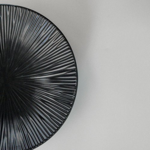 Rotary Black Salad Plate 8.8" 5