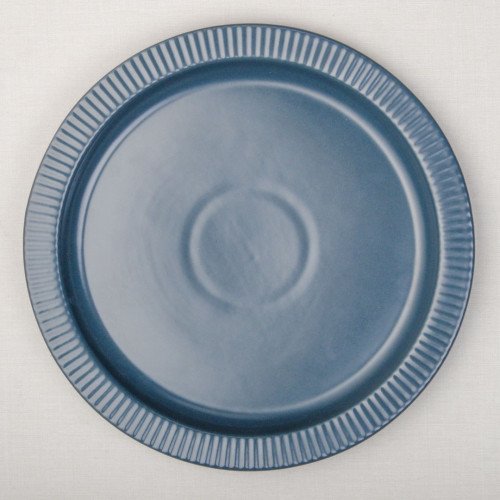 Ridged Side 8.5" Flat Plate - Royal Blue 4