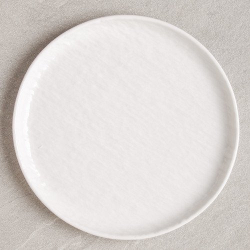 Enchanted White High-Rim Plate 8"