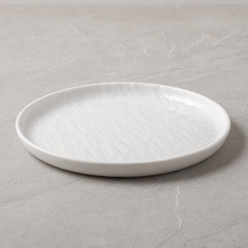 Enchanted White High-Rim Plate 8" 5