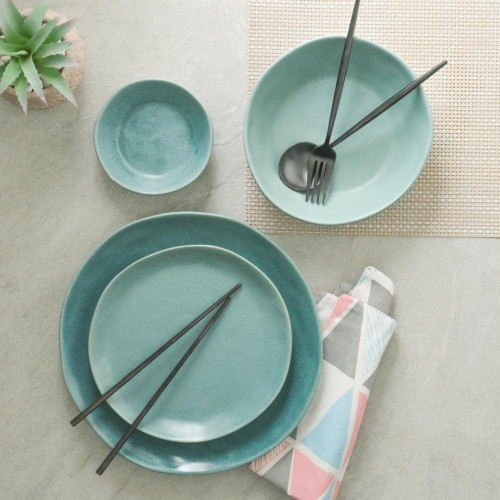 Altered Salad Plate 8" - Teal 3