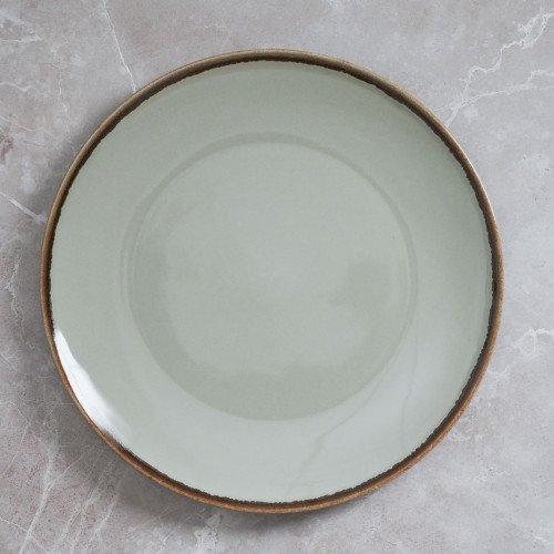 Solemn Gray Dinner Plate 10"