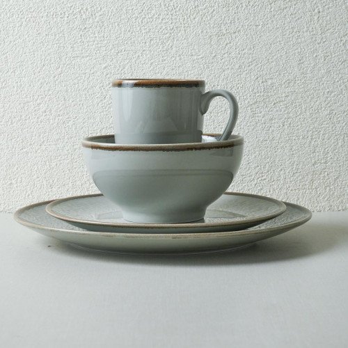 Solemn Gray Salad Plate 8" 2