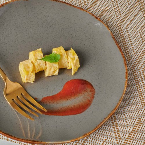 Caldera Grey Pizzara Dinner Plate 10.7" 5