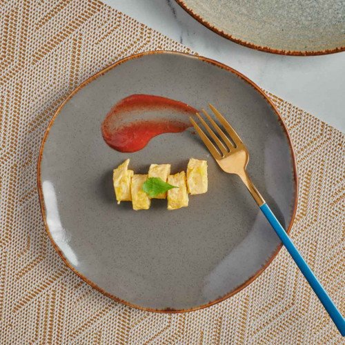 Caldera Grey Pizzara Salad Plate 8.2" 4
