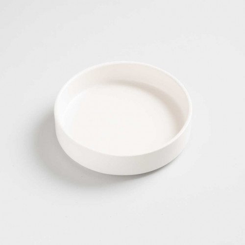 White Solitude High-Rim Plate 5" 2