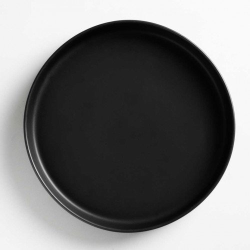 Black Solitude Tall Dinner Plate 10" 2