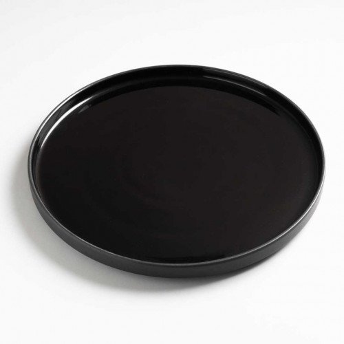 Black Solitude Short Dinner Plate Doff 2