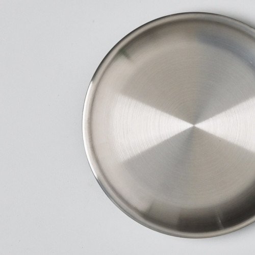 Korea Style 304 Stainless Steel Shallow Plate 14cm - Silver 2