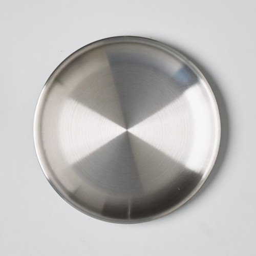 Korea Style 304 Stainless Steel Shallow Plate 14cm - Silver 3