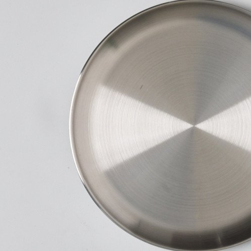 Korea Style 304 Stainless Steel Shallow Plate 20cm - Silver 2