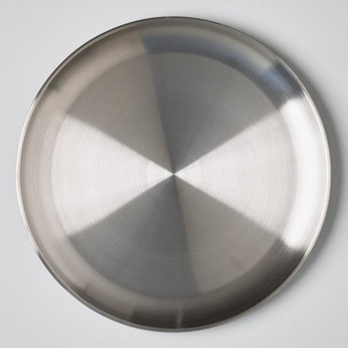 Korea Style 304 Stainless Steel Shallow Plate 26cm - Silver 3