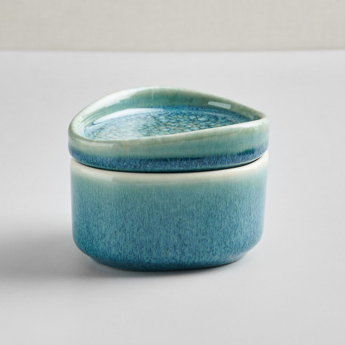 Black Kemuri Sauce Dish 7cm 7