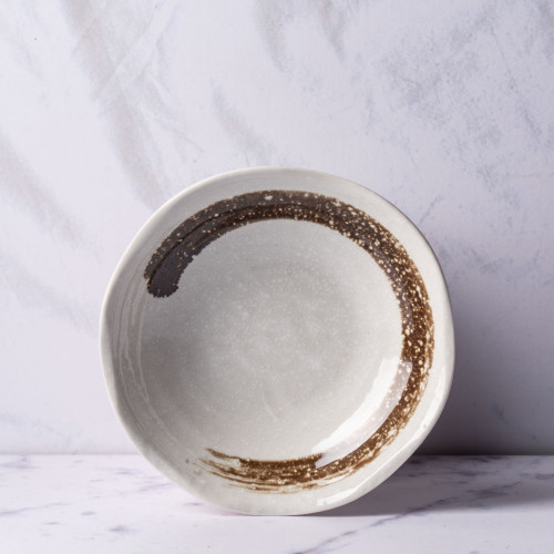 White Embossed Sauce Dish 11cm 2