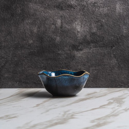 Blue Veins Tall Sauce Dish 4.5"