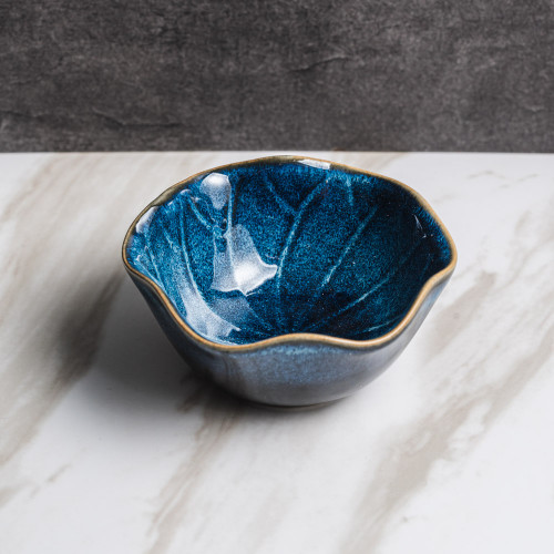 Blue Veins Tall Sauce Dish 4.5" 2