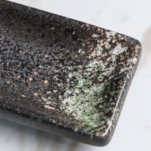 Jade Green Sauce Dish Rectangular 9 x 6cm 2