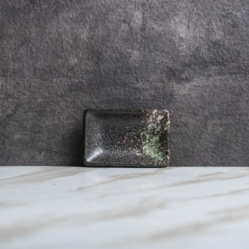 Jade Green Sauce Dish Rectangular 9 x 6cm 3