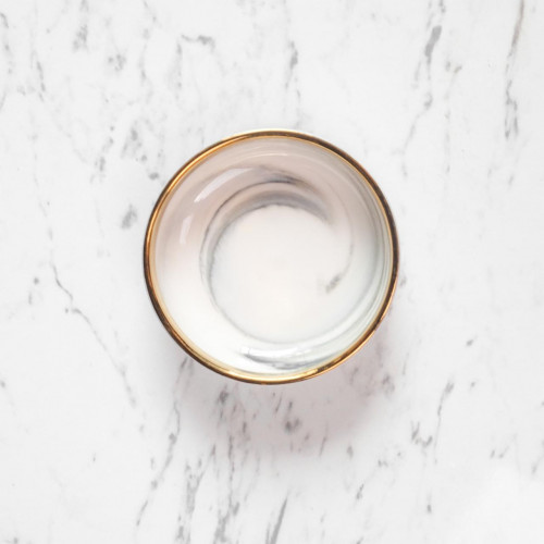 Marble Purity White Sauce Dish 3.5" 2