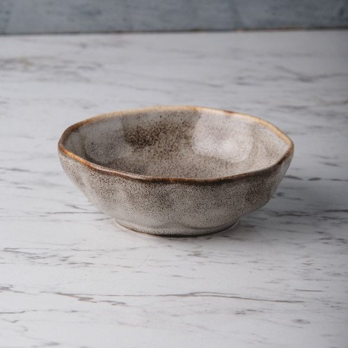 Sliver Tint Gray Sauce Dish 4"