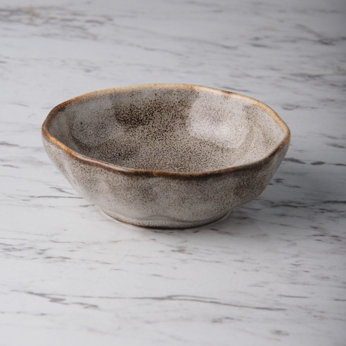 Sliver Tint Gray Sauce Dish 4" 2