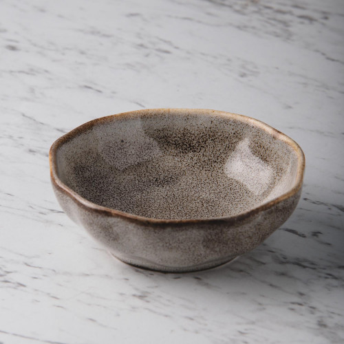 Sliver Tint Gray Sauce Dish 4" 3