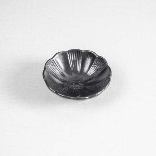 Ikebana Black Sauce Dish 8.5cm 3