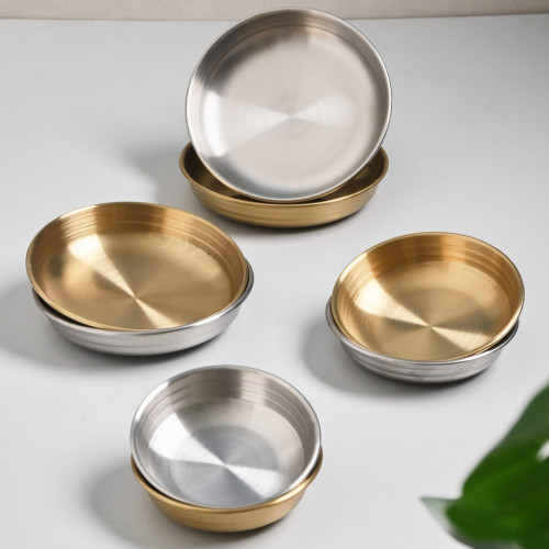 Korea Style Condiment Dish 13.5cm - Silver 6