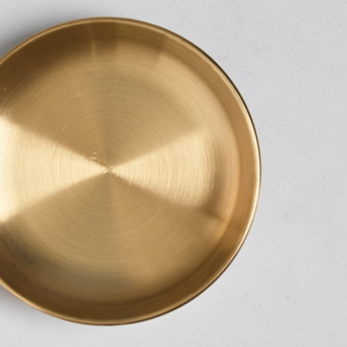 Korea Style Condiment Dish 12cm - Gold 2